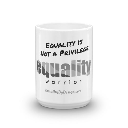 Equality Warrior Action Mug (Camo Grey)