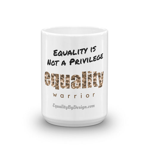 Equality Warrior Action Mug (Camo Brown)