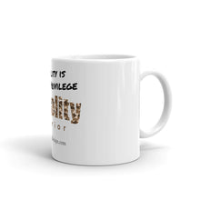 Load image into Gallery viewer, Equality Warrior Action Mug (Camo Brown)