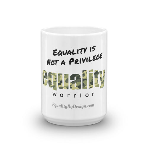 Equality Warrior Action Mug (Camo Green)